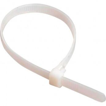 Нейлоновая стяжка RUCELF усил. бел. 4,8x300 мм СТУ-300-Б